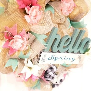 Spring Wreath for Front Door